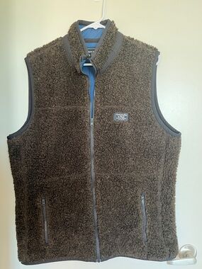 Abercrombie & Fitch Men's Chocolate Brown Sherpa Vest